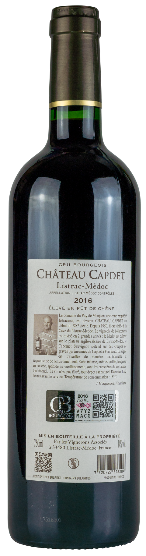 Château Capdet 'Cru Bourgeois' 2016