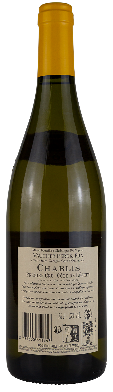 Vaucher Père & Fils 'Chablis 1er cru' 2020