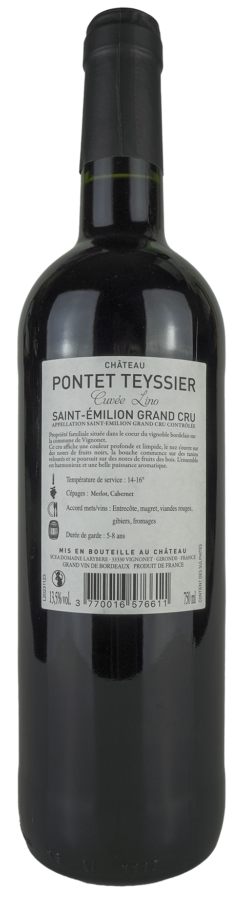 Château Pontet Teyssier 'Cuvée Lino' 2021
