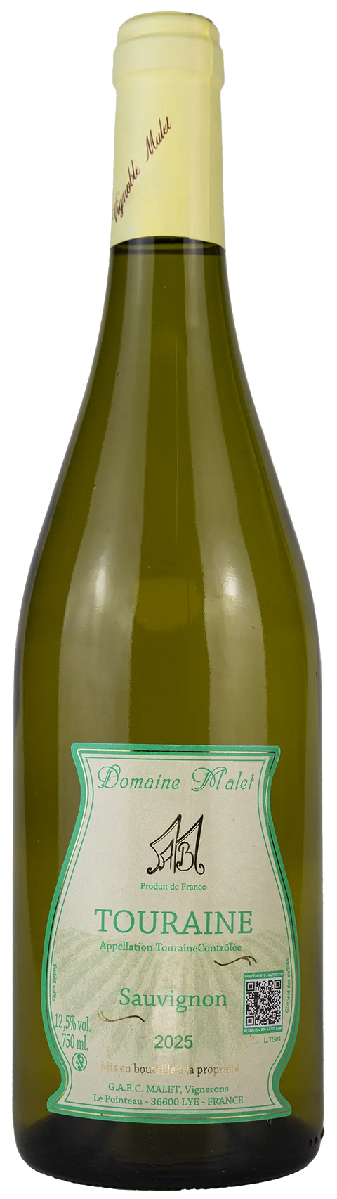 Sauvignon Blanc kaufen – Domaine Malet 2025 aus der Touraine, Loire, frischer trockener Weißwein | Leons Weinhaus
