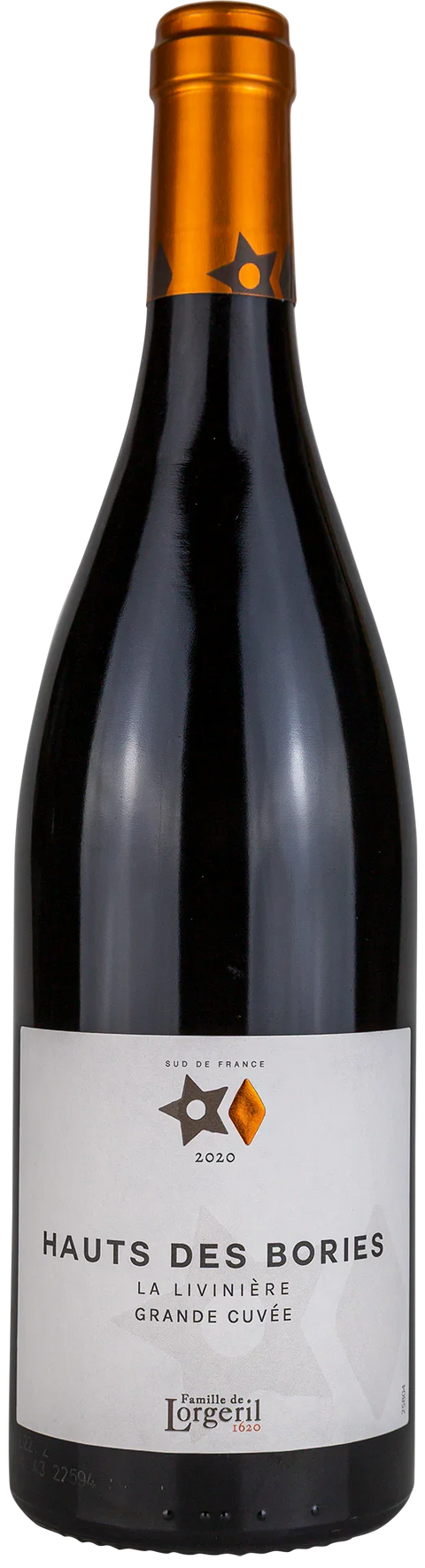 Hauts des Bories 2020 Rotweinflasche, französischer Wein aus La Livinière, Leons Weinhaus